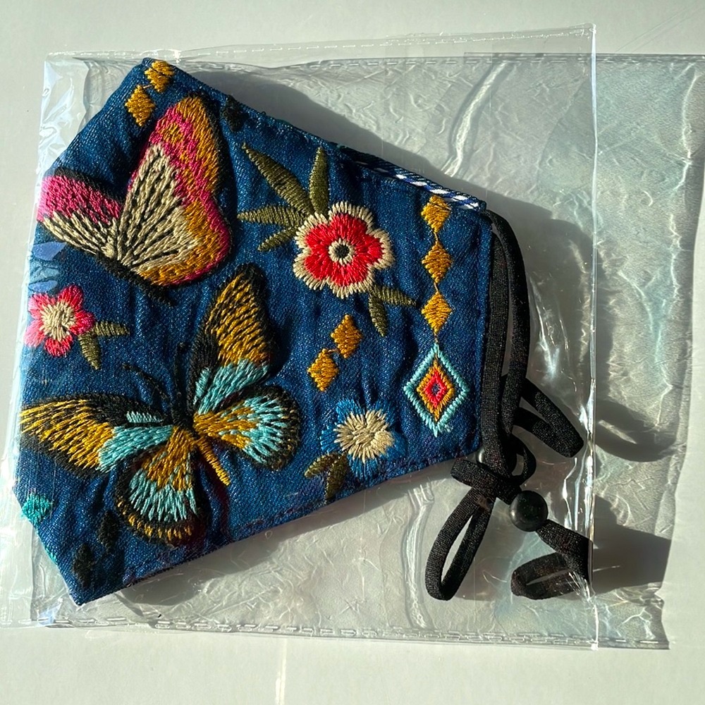 Johnny Was Embroidered Face Mask